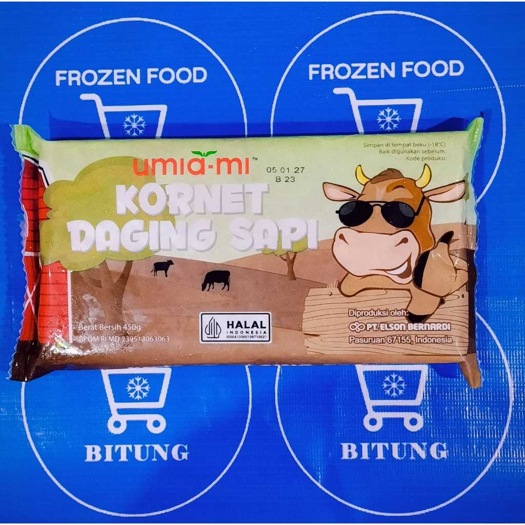 Umiami Kornet Sapi 450gr - Frozen Food Bitung