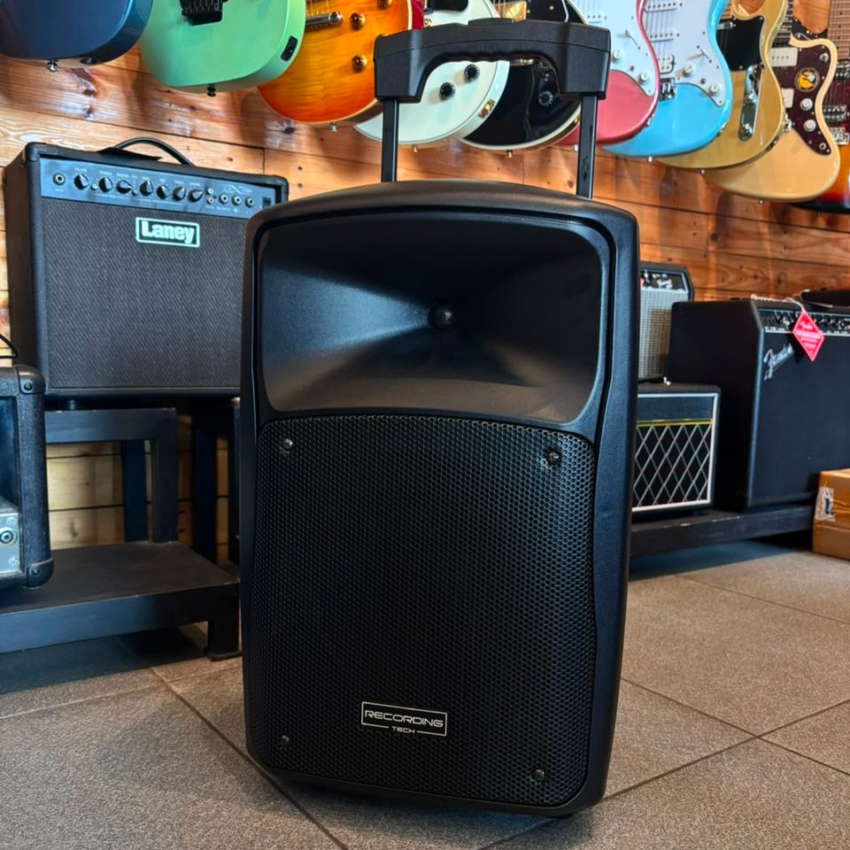 RECORDING TECH RT LU 12-10 Speaker Portable 2 Mic Wireless Bluetooth 10 Inch