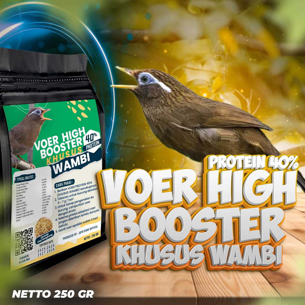 MAKANAN BURUNG WAMBIE | VOER WAMBIE JUARA LOMBA WAMBIE | EKSTRAK ULAT HONGKONG | PAKAN JUARA LOMBA W