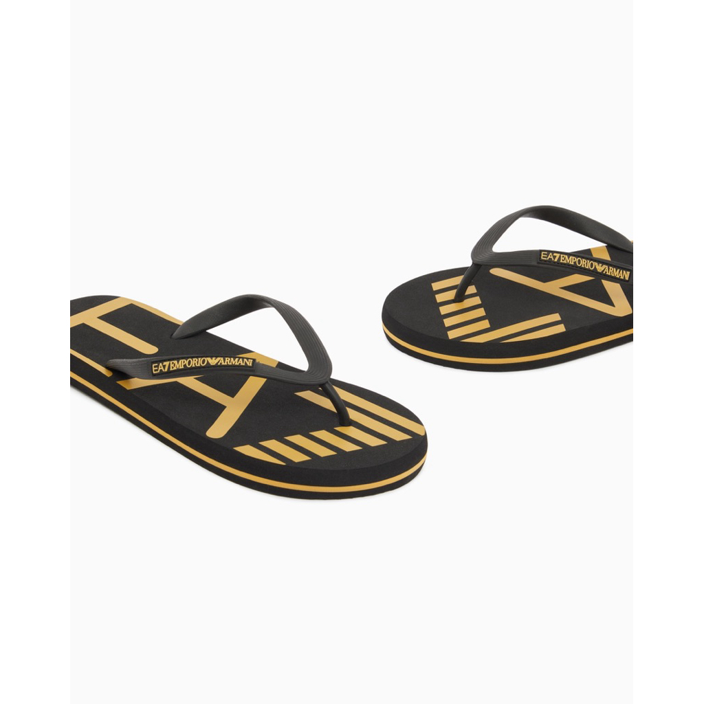 SANDAL PRIA -‘ FLIP FLOP EA7 BLACK ORIGINAL AUTHENTIC