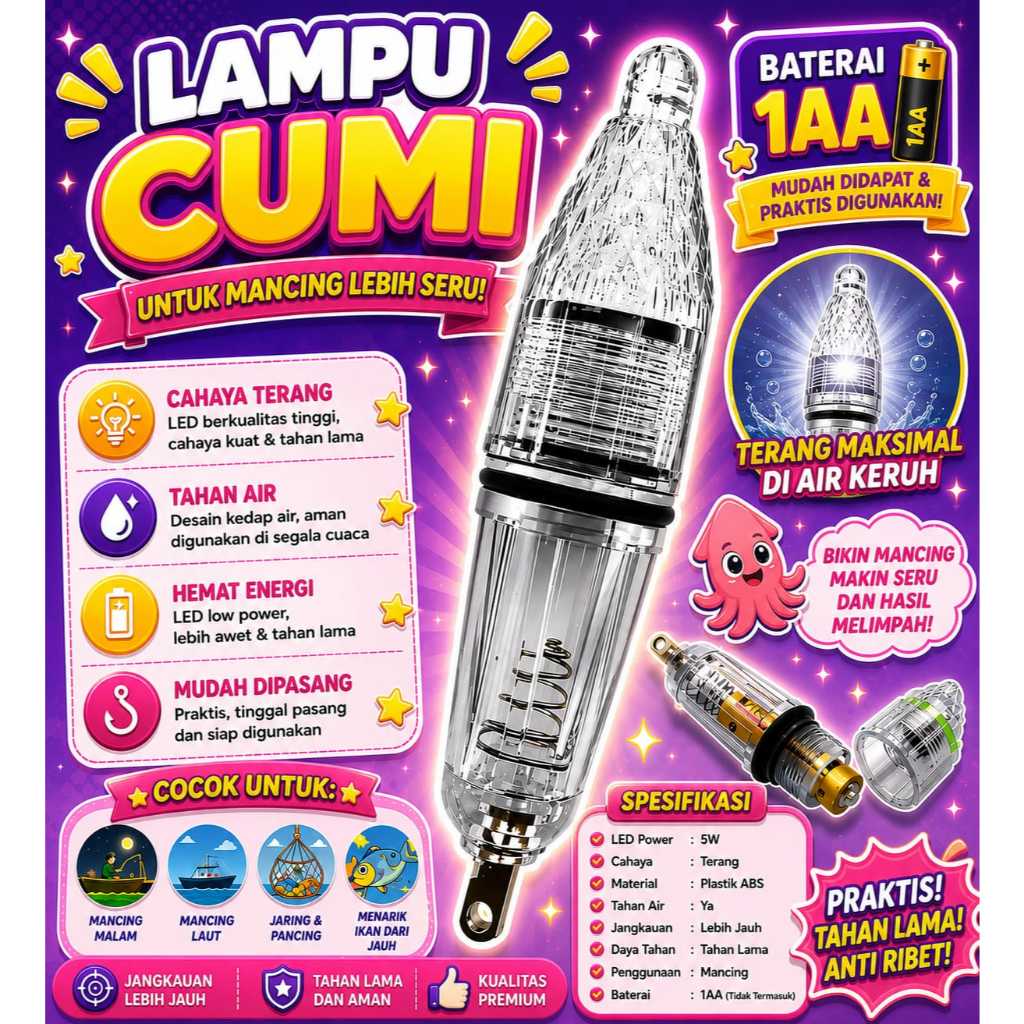 [US] LAMPU CUMI LAMPU PANCING PERLENGKAPAN PANCING
