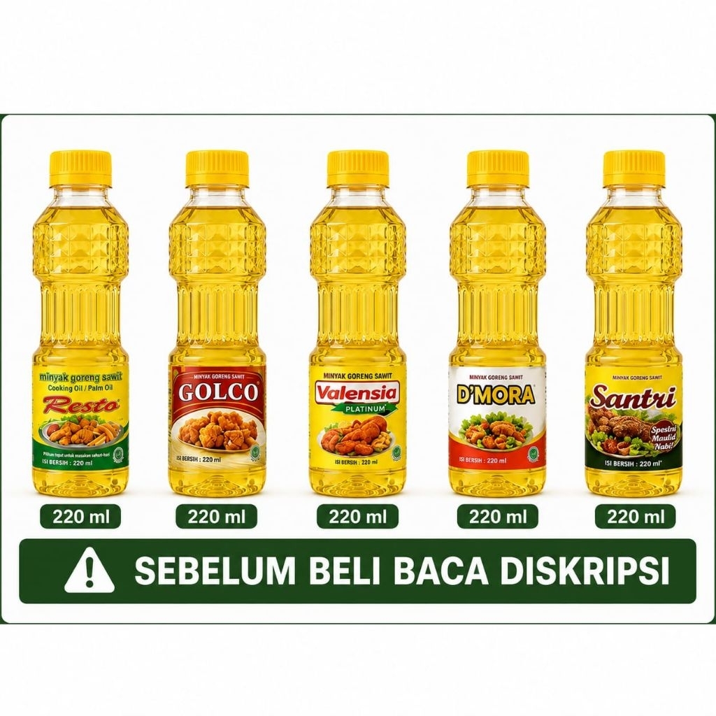 (1 BOTOL) Minyak goreng botol kecil, Minyak goreng mini, Minyak goreng kemasan 200ml, Minyak goreng 