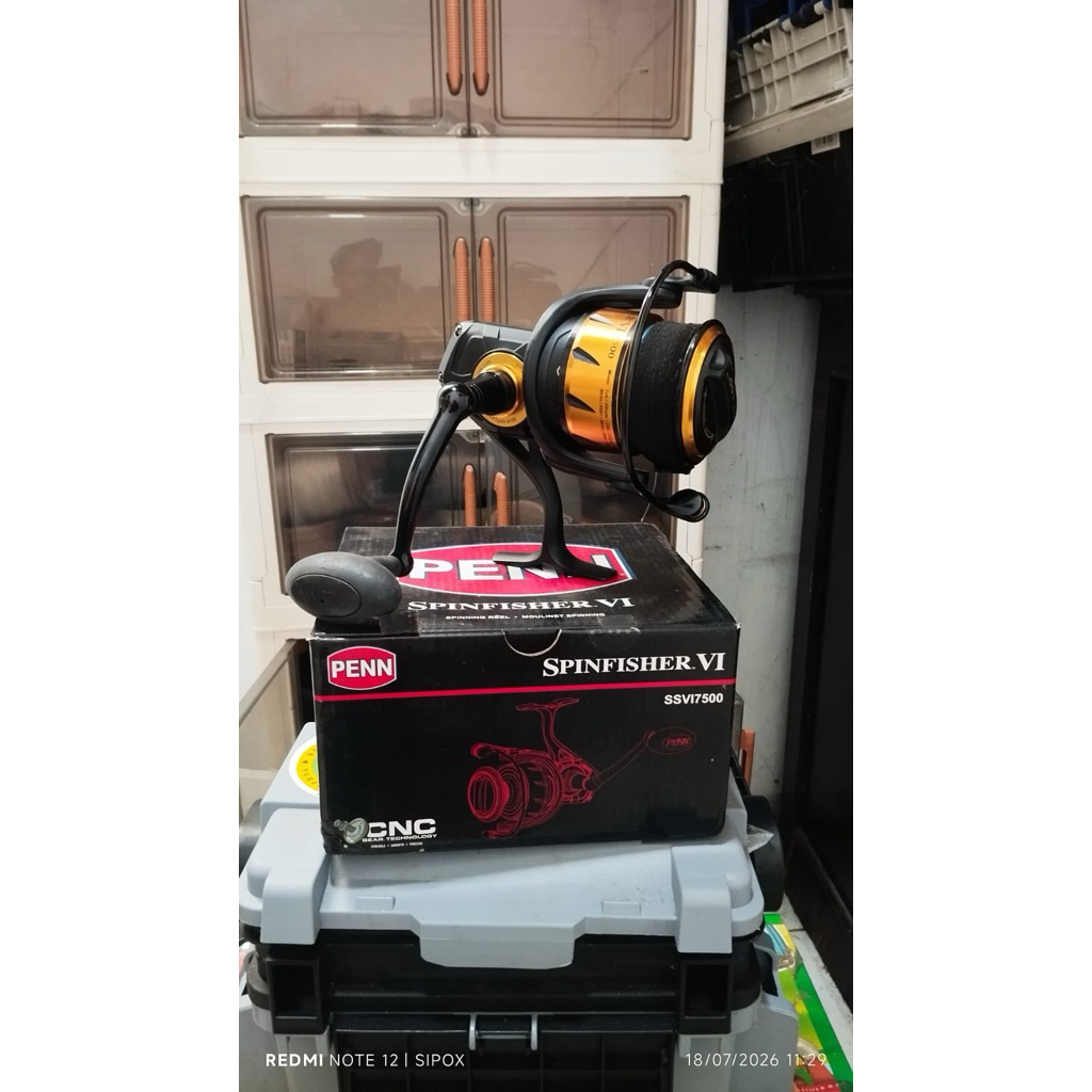rell pen spinfisher VI 7500 second mulus