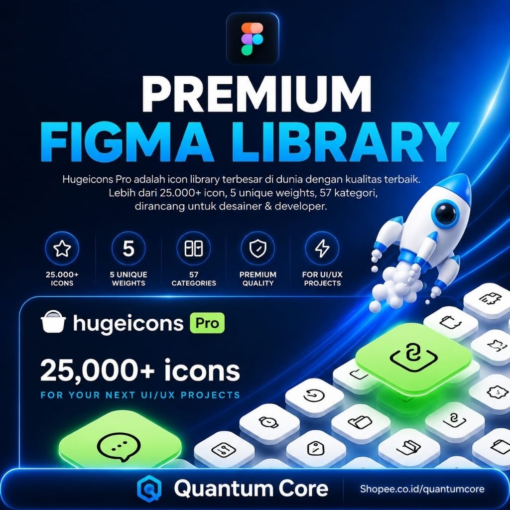 Hugeicons Pro | 25,000+ Icons For Figma
