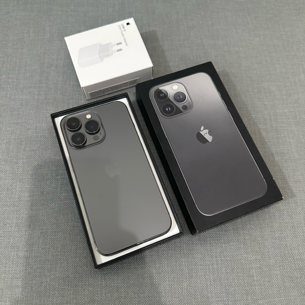 iphone 13 pro 128 gb graphite original ibox plus adapter  new