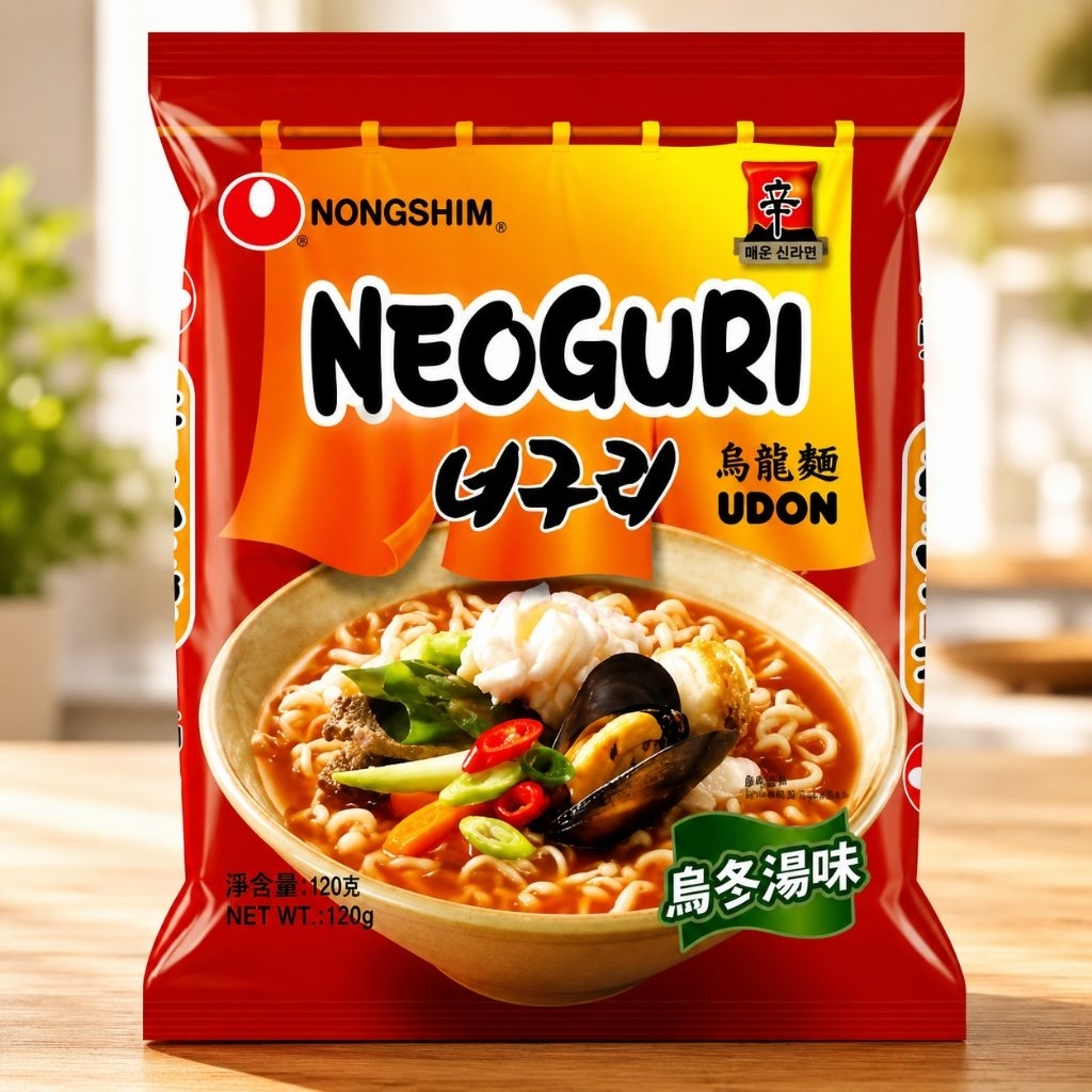 Nongshim Neoguri Mie udon Instan Pedas 120g - Neoguri