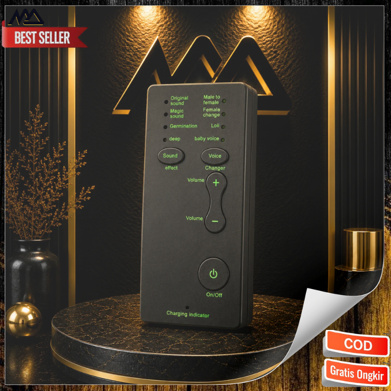 Alat Pengubah Suara Voice Changer 7 Mode Mini Portable Jack 3.5mm untuk HP PC