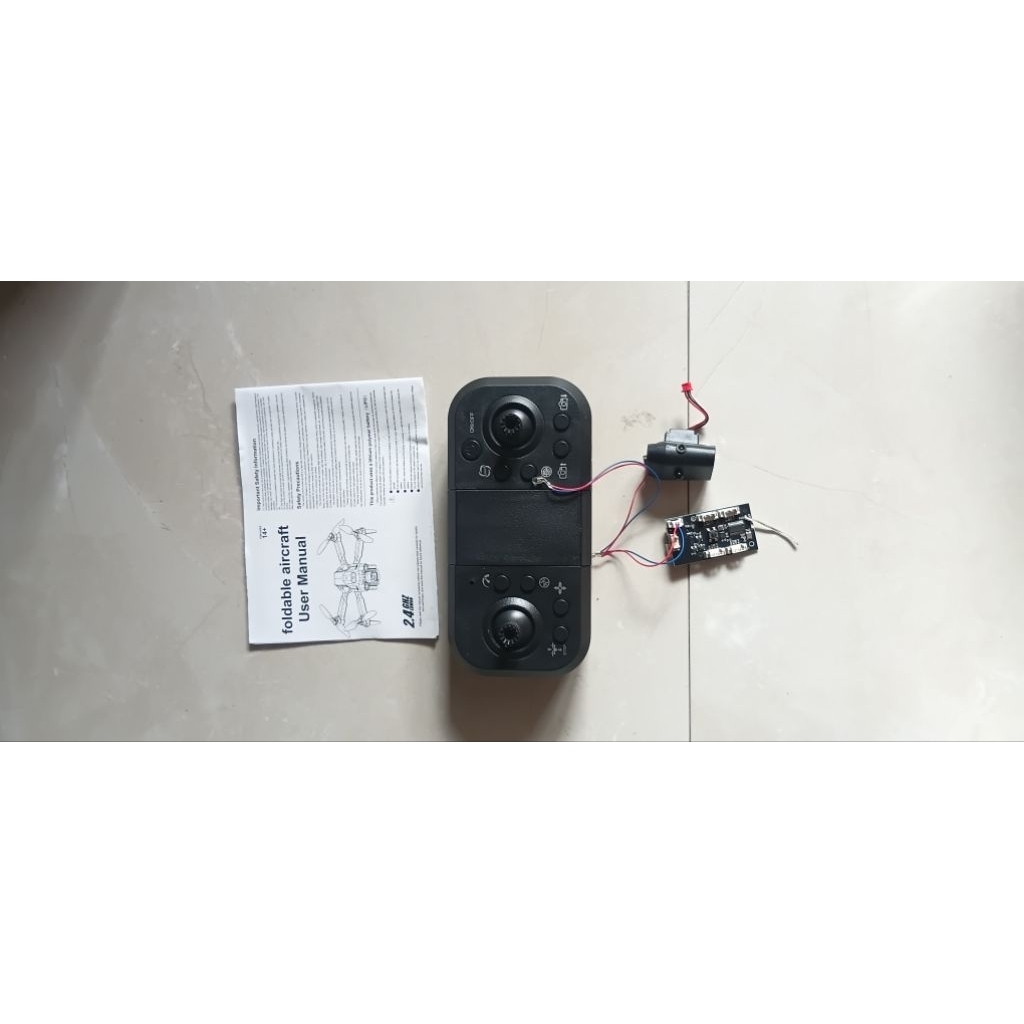 Drone part a9 remote control dan receiver dengan sensor anti tabrak