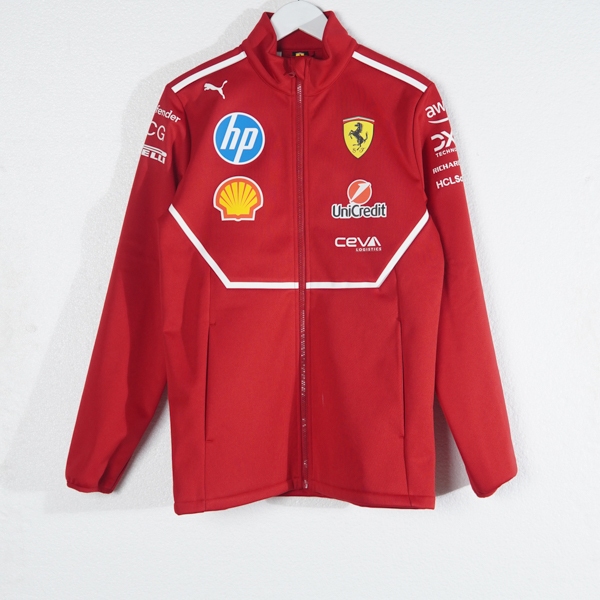 Jaket X FERRARI 2025 TEAM SOFTSHELL RED ZIP JACKET 100% ORIGINAL