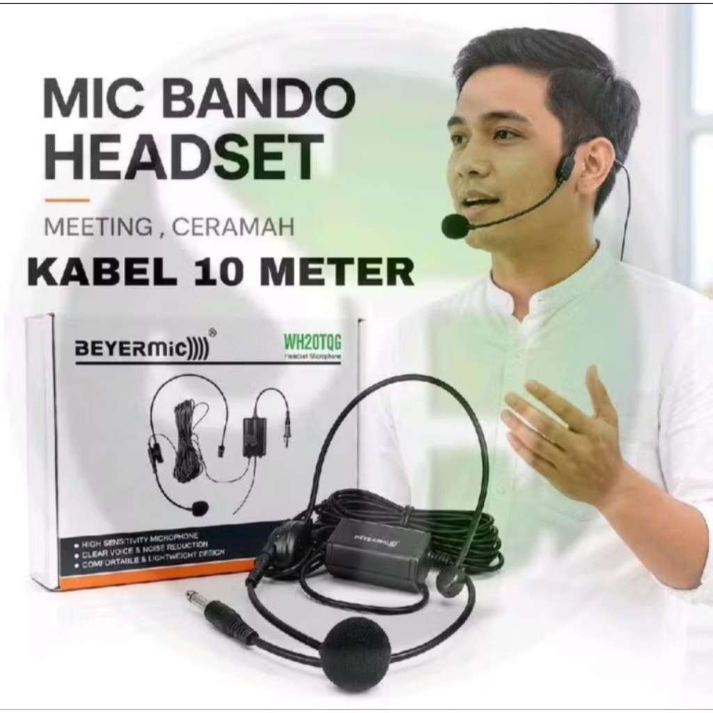 Mic Condenser WH 20TQG/ LV 8000 Mikropon HEADSET Mikrofon Kabel Microphone Kualitas Bagus