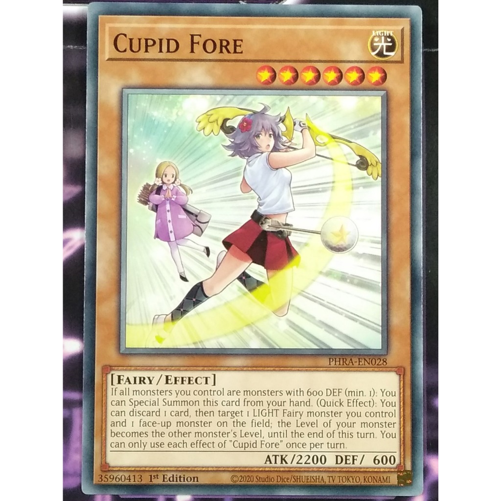 YuGiOh - Cupid Fore (PHRA-EN028) - Common - Monster Card - Trading Card Game ORIGINAL