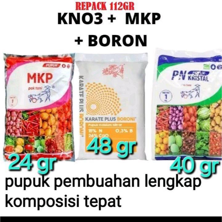 Paket Pupuk Pembuahan anggur dan tanaman lain mkp / kno3 / boron