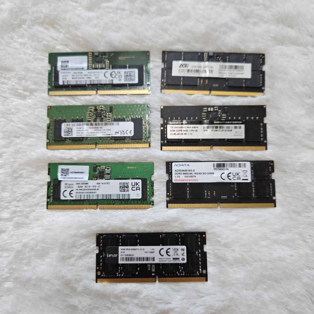 RAM SODIMM LAPTOP DDR4 DDR5 8GB 12GB 16GB 32GB