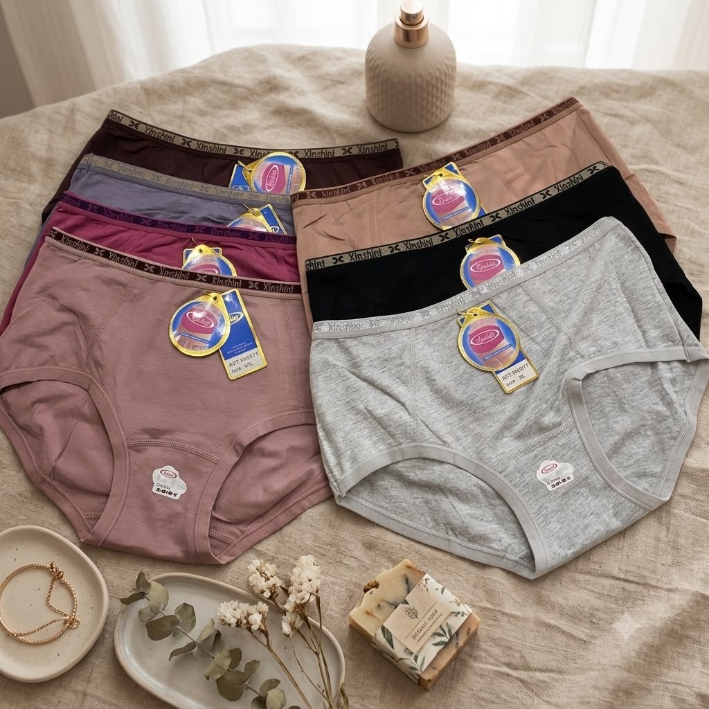 6 Pcs Celana Dalam Wanita  Cd XINSHINI 2077 Jahitan Belakang