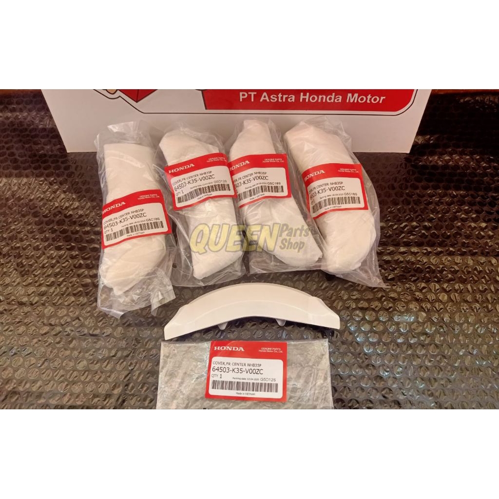 Cover Fr Center Cover Depan Dagu Putih Honda Pcx150 Cbu Original Honda 64503K35V00ZC