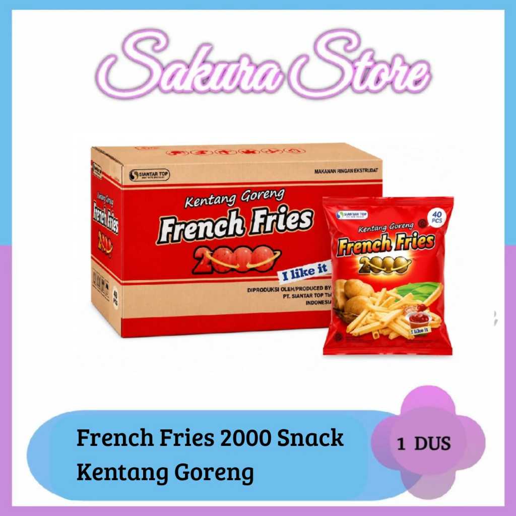 1 Dus French fries 2000 snack kentang goreng
