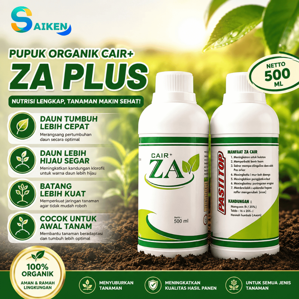 ZA Cair Pupuk Organik Daun | Penyubur Tanaman & Nutrisi Daun untuk Pertumbuhan Optimal