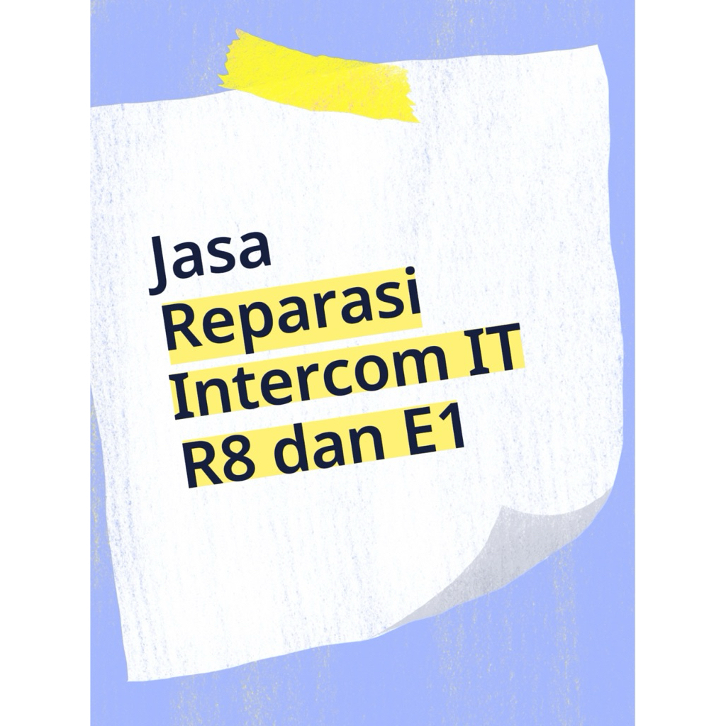 Jasa Reparasi Intercom IT R8 dan IT E1