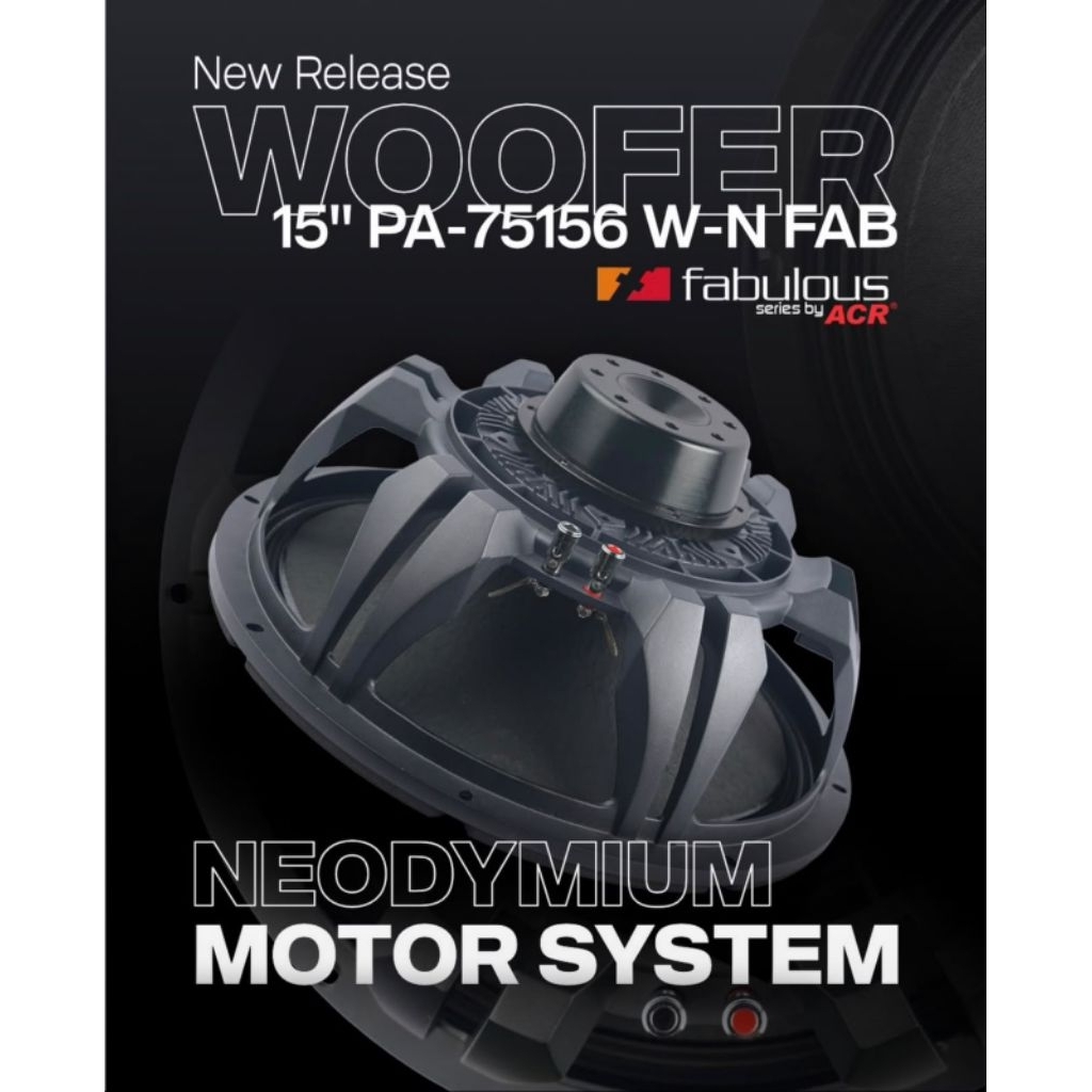 ACR FABULOS 15" NEODYMIUM/ Acr Fabulos 15" Neodymium/ acr fabulos 15" neodymium
