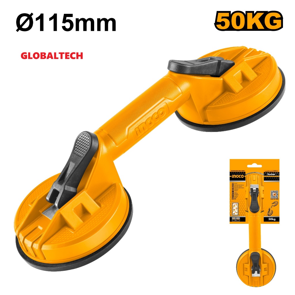 INGCO HSU025001 KOP KACA 2 KAKI 50KG GLASS SUCTION CUP KOP KACA