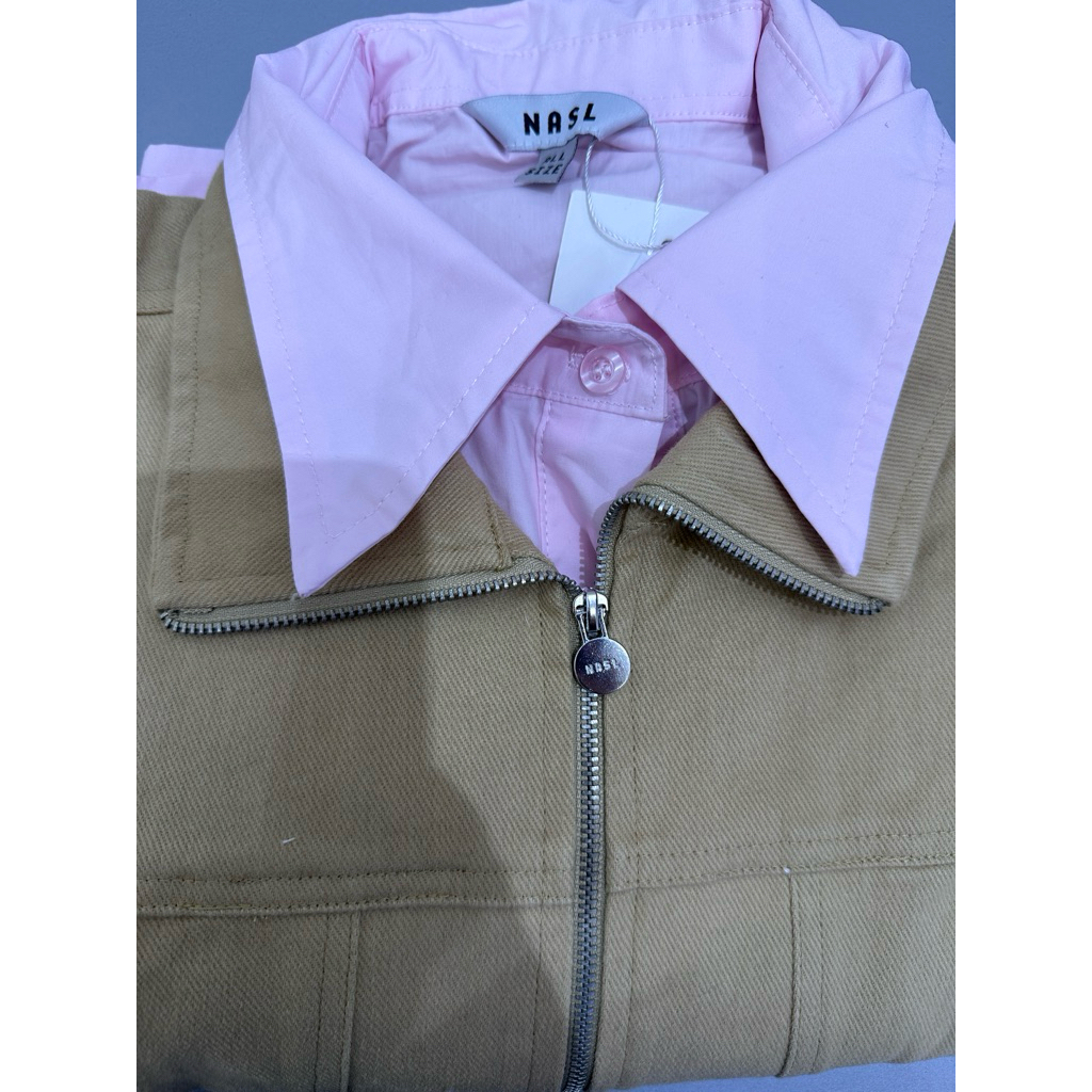 nasl jacket khaki layer pink