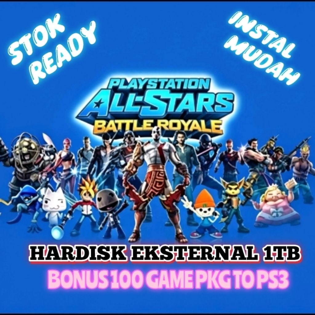 HARDISK EKSTERNAL 1TB BONUS 100 GAME PKG PS3