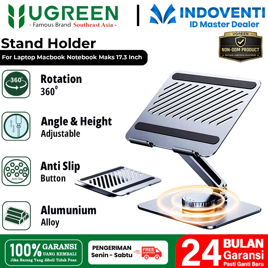 UGREEN Stand Holder Foldable Aluminum Stand Max 17.3 Inch For Laptop Notebook MacBook