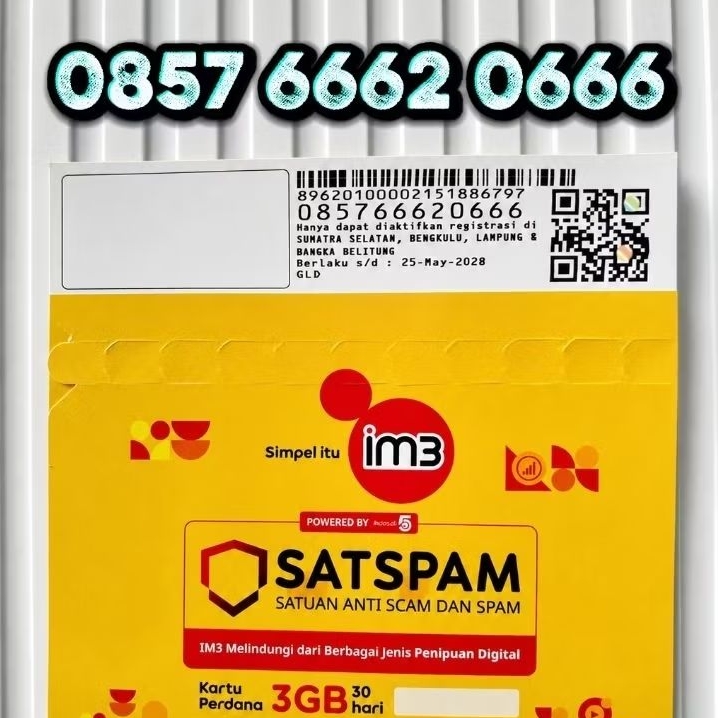 kartu indosat cantik 666