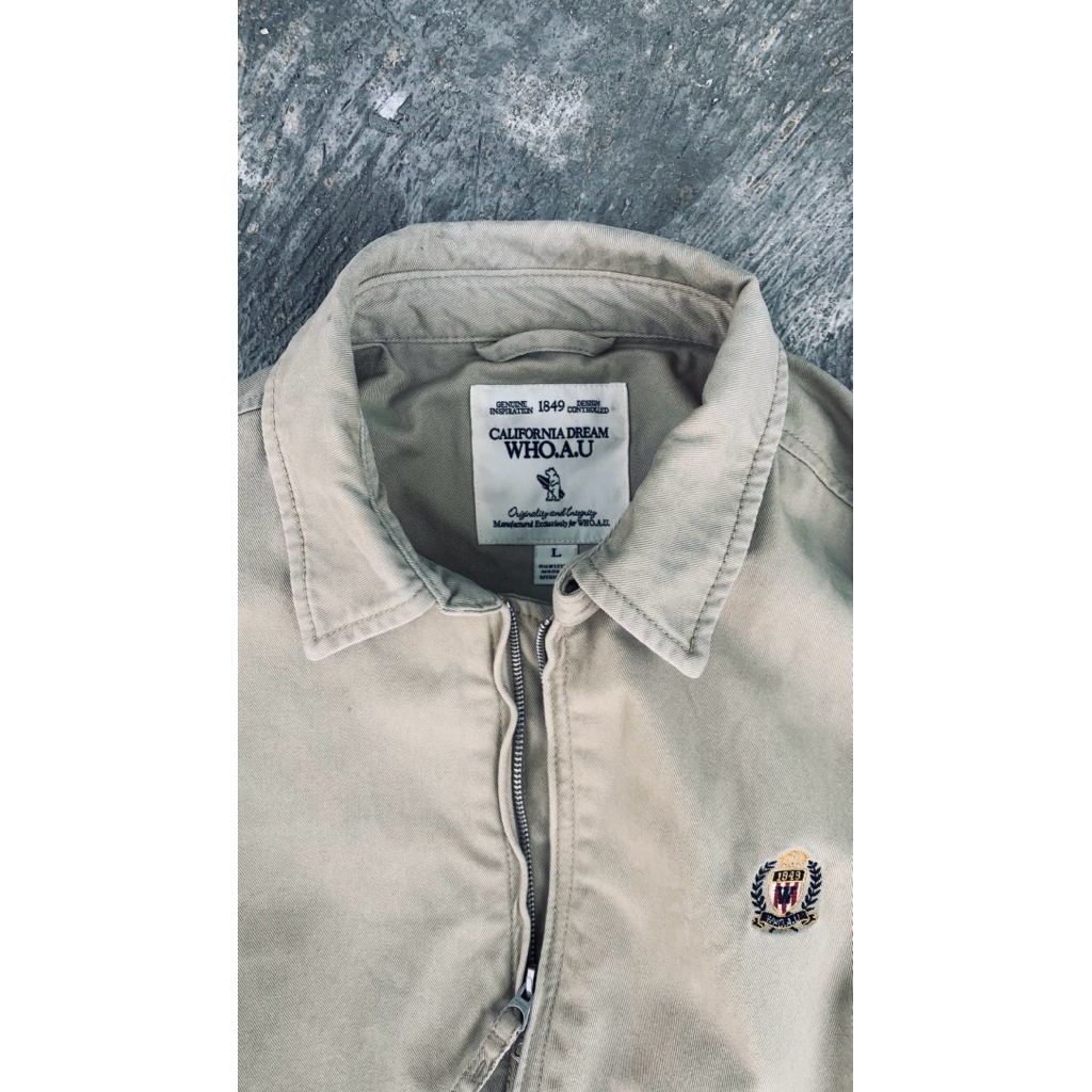 work jacket double zipper