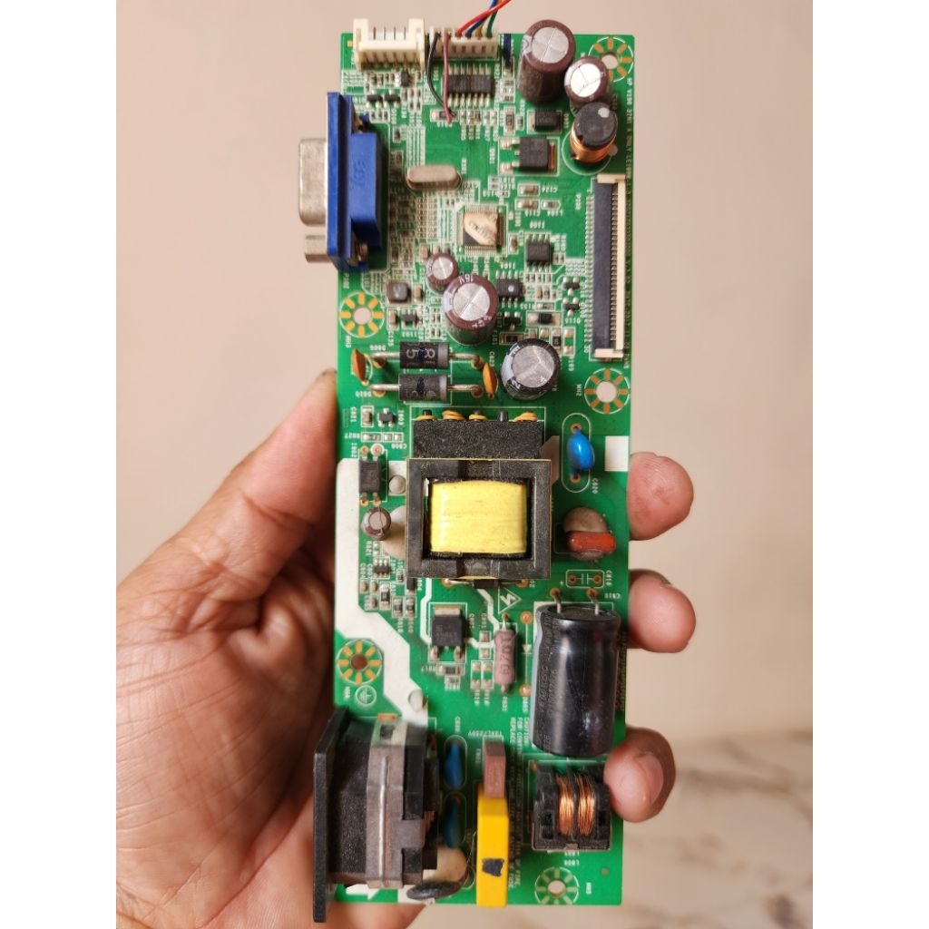 Mainboard Monitor HP V190 Original Copotan – Sudah Dites Normal
