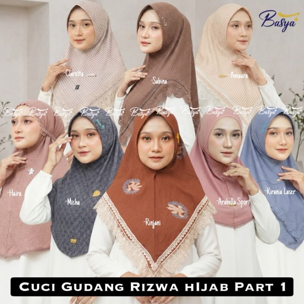 Cuci Gudang RIZWA HIJAB PART 1•jilbab instan•hijab cuci gudang•daily•rizwa hijab