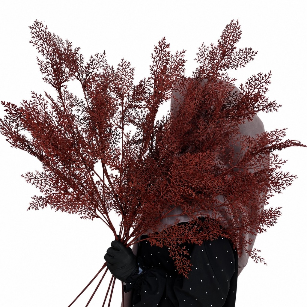 Daun Cemara Asparagus Tangkai Panjang/ Artificial Smoke Bush