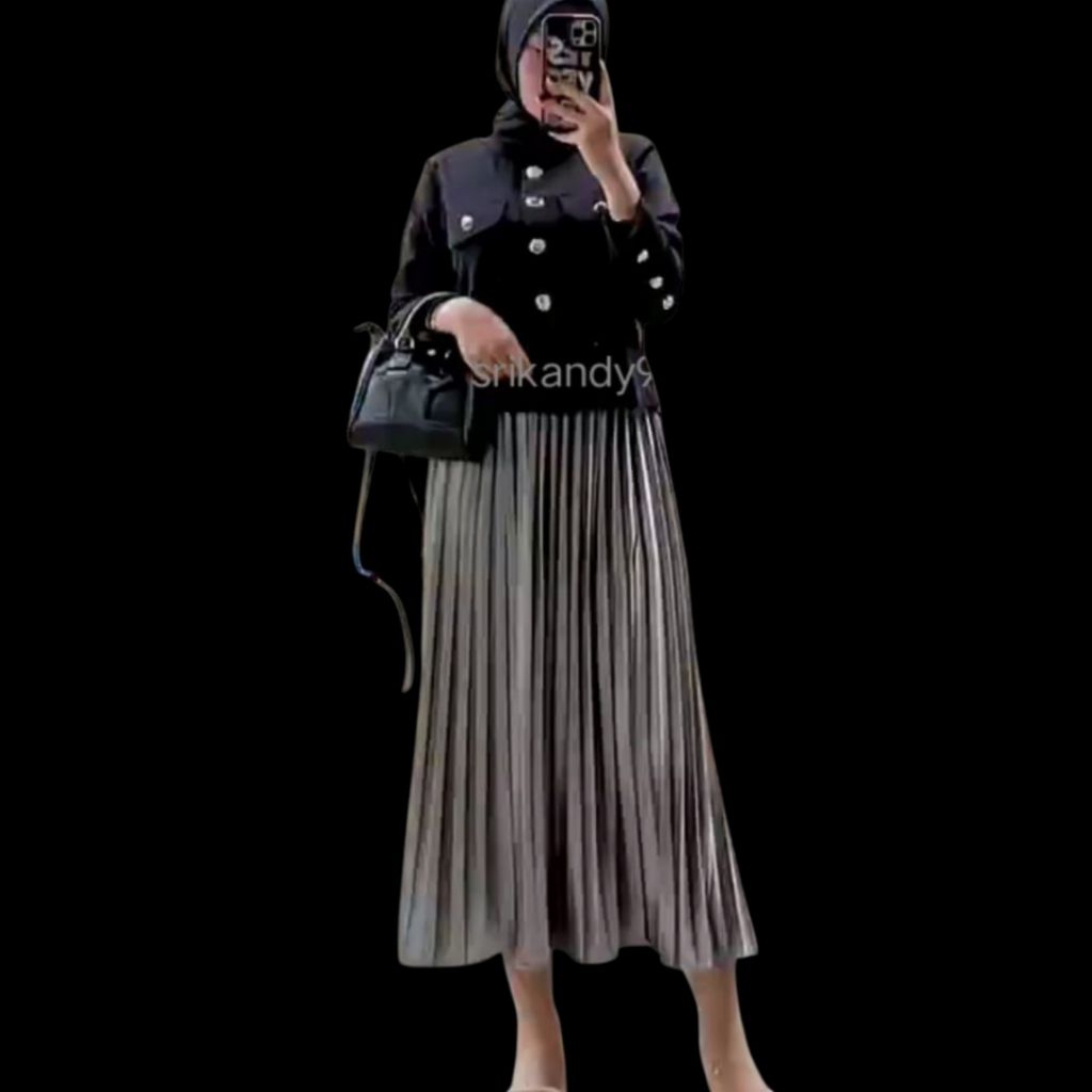 Rok Velvet bludru pendek / Rok Plisket Velvet Premium
