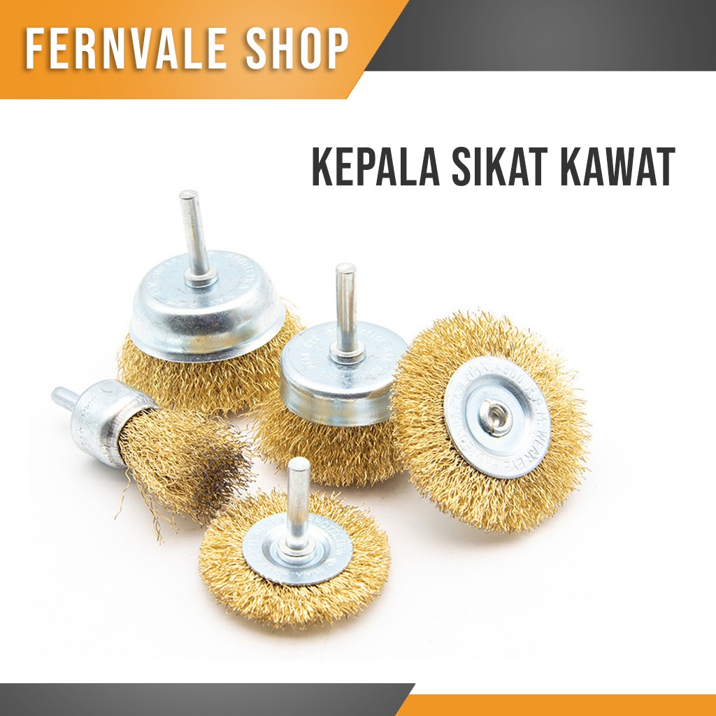 Mata Bor Sikat Kawat Besi Wire Brush Bor Mangkok Mata Bor Kawat Bor Sikat Kawat Kuningan
