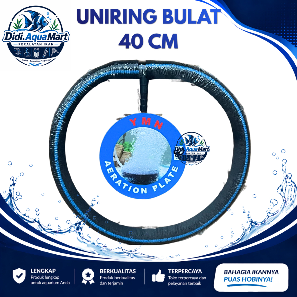 UNIRING Selang Aerator Selang Gelembung Udara Oksigen Kolam Uniring Bulat Lurus