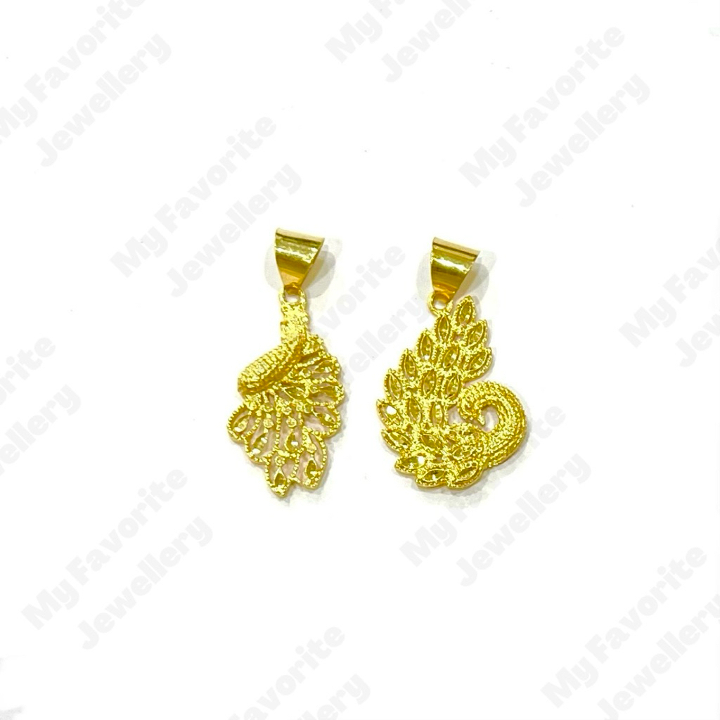 Liontin Merak Emas Asli Kadar 700