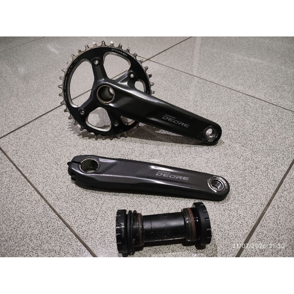 Crank shimano Deore M5100 single chainring strummer 36T plus bb mt501