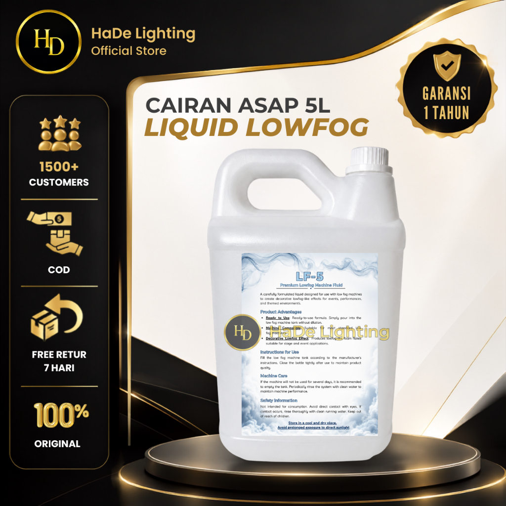 Cairan Mesin Asap Panggung Low Fog  - Cairan Fogging Asap Panggung