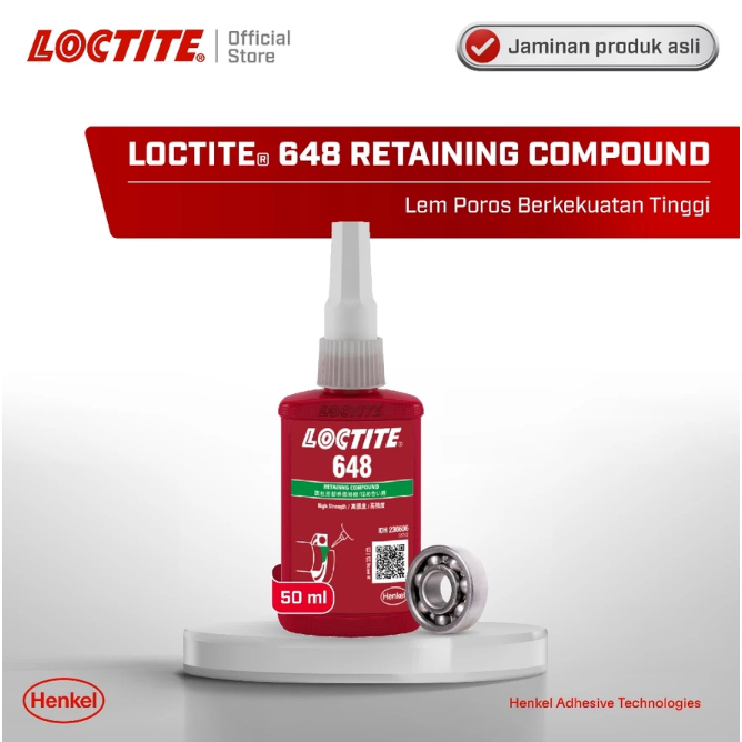 Henkel Loctite 648 Retaining Compound - 50ml