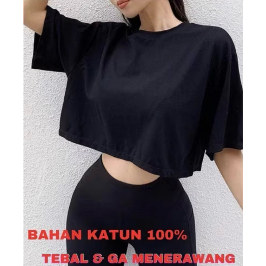 crop top loose black