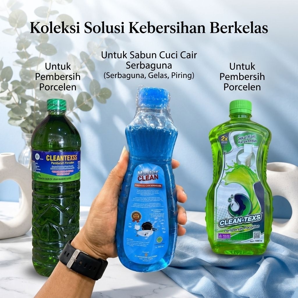 NEW CLEAN texs pembersih kerak 1 liter / 1.5 liter dan sabun cuci serbaguna