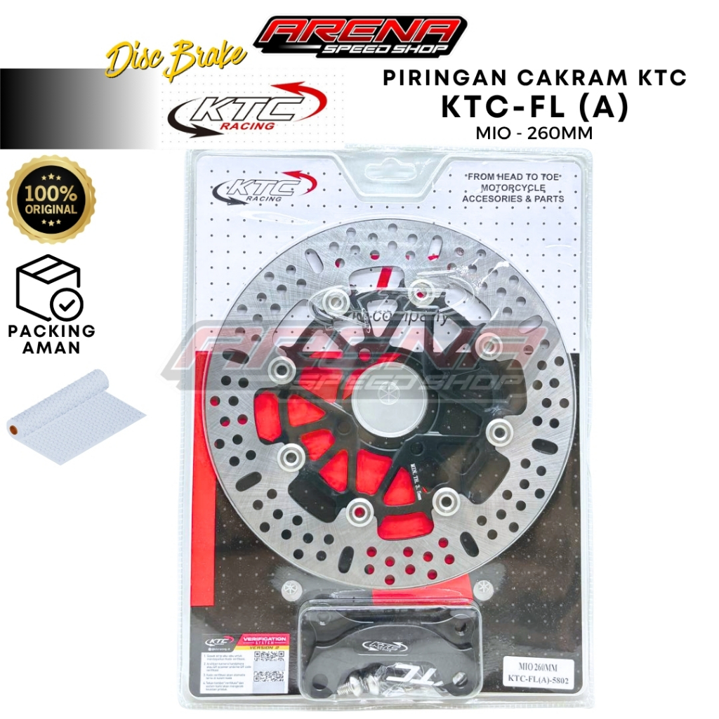 KTC Racing Disc Brake Bulat Mio 260mm - Piringan Cakram 260mm Mio Sporty Smile Soul Original