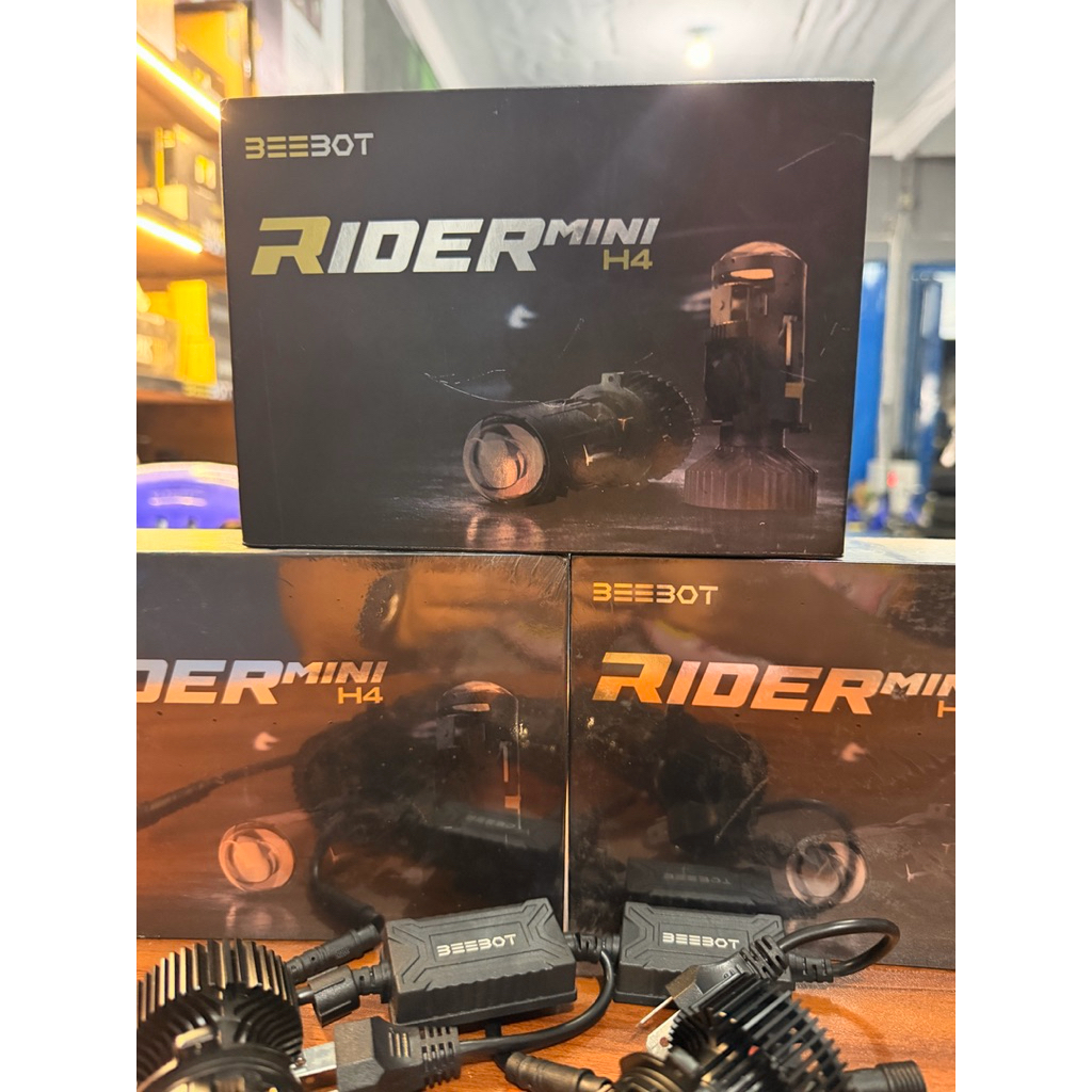 Mini Bi LED H4 Beebot Rider PNP Super Terang Lampu Mobil Motor