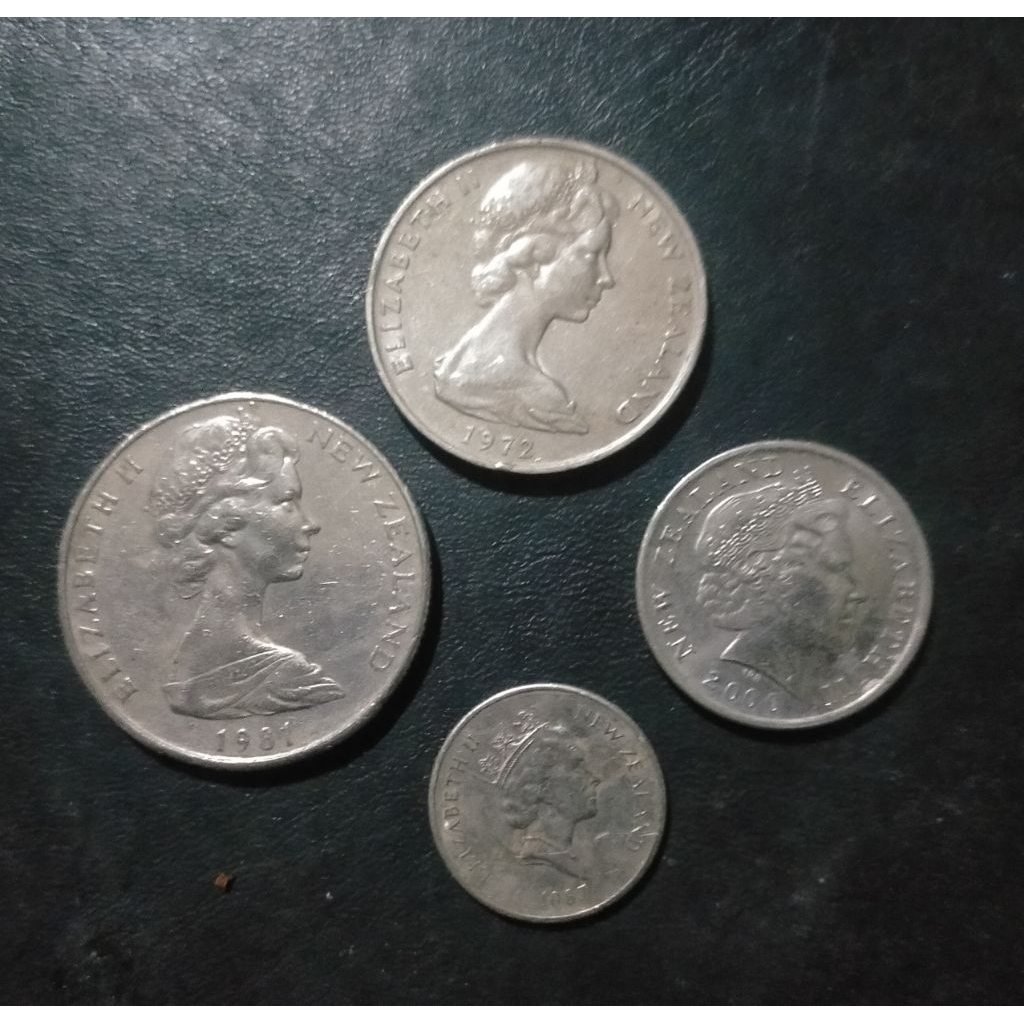 set koin new Zealand 5 cent sampai 50 cent
