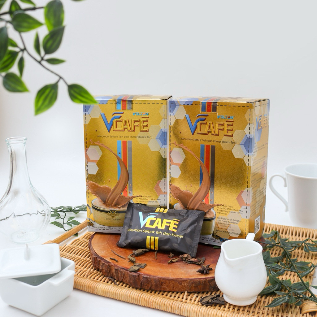 VCAFE BLACK TEA VOLTEN PRODUK ORIGINAL READY STOK