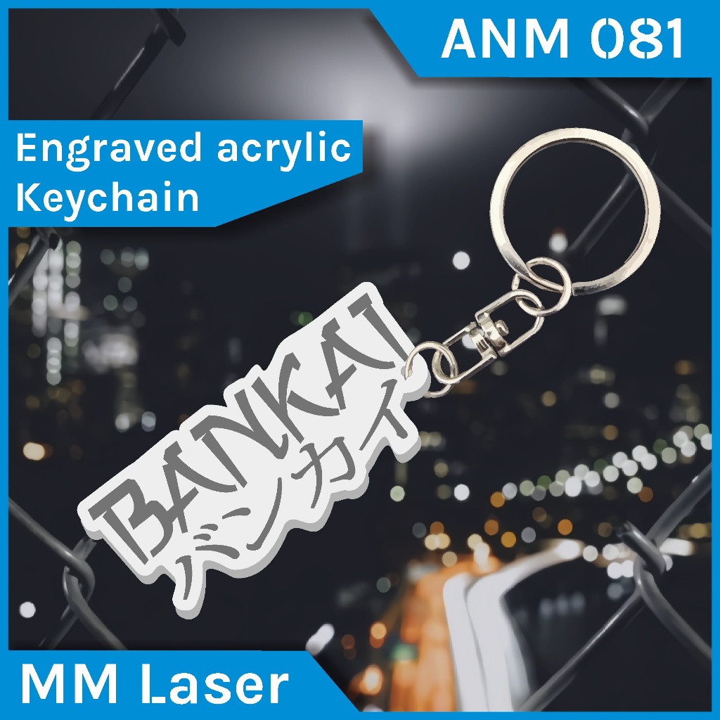 ANM 081 acrylic keychain bankai | keychain acrylic bankai | gantungan kunci akrilik bankai | gantung