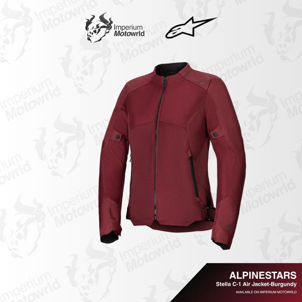 Jaket Riding Alpinestars Stella C-1 Air Jacket-Burgundy | Alpinestars Original | Imperium Motoworld