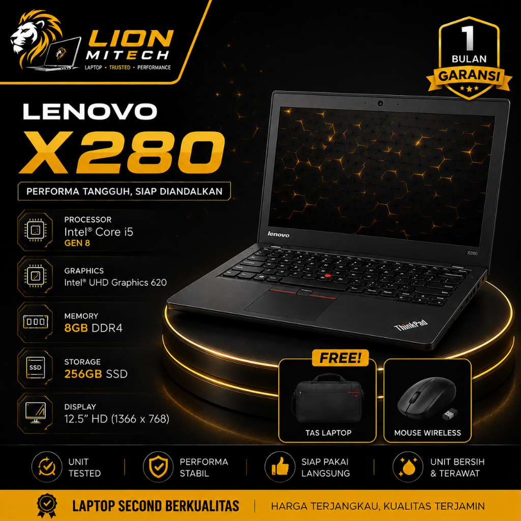 Lenovo ThinkPad X240 X250 X260 X270 X280 X390 | Laptop Second Bergaransi | Siap Kerja & Kuliah  Ters