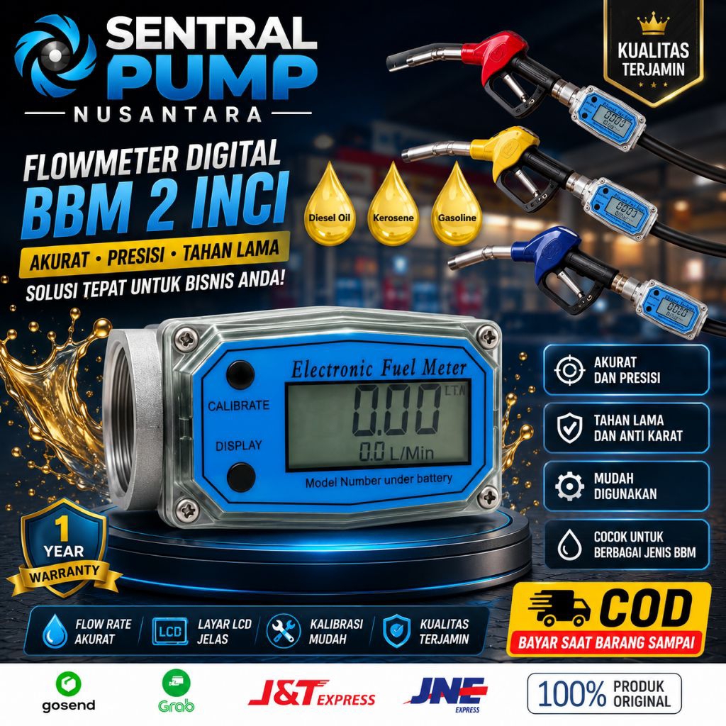 Flow meter solar Digital Flow meter Bbm Digital 2 inch Digital turbine