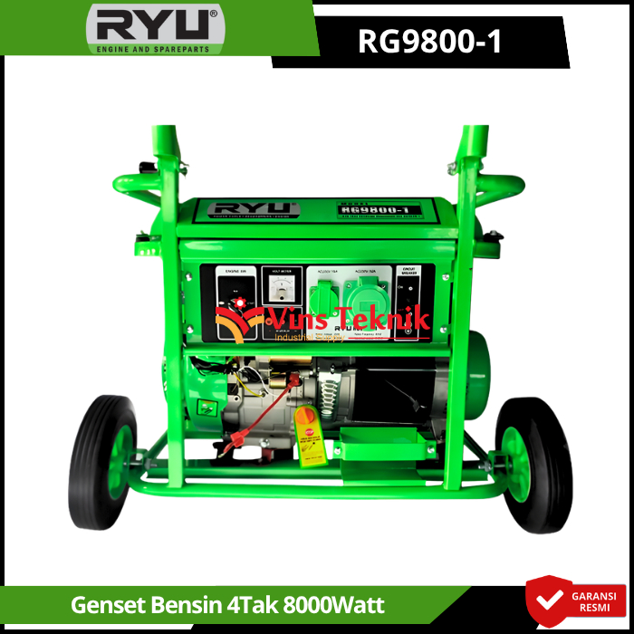 RYU RG9800-1 Mesin Genset Listrik Genset Bensin 4Tak Generator Genset 8000Watt RG 9800-1